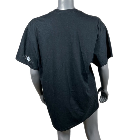 Black Short Sleeve Graphic Print T Large Green Sleepy 420 Moon flowers & dreams - Picture 5 of 8